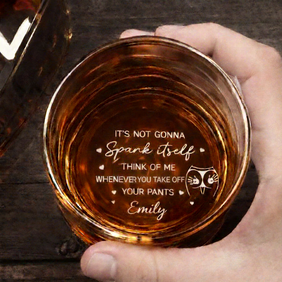 Custom Whiskey glass For Him, Funny Gift For Men, Gift For Husband Boyfriend, Valentine's Day Gift, Anniversary Gift, Custom Whiskey glass