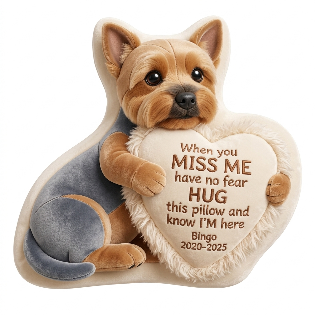 Custom Photo Memorial Pillow, Personalized Sympathy Keepsake, Remembrance Cushion, Bereavement Hug Gift