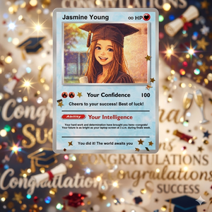 Cheers to your well-deserved success - Personalized Poke Card For Graduate On Graduations