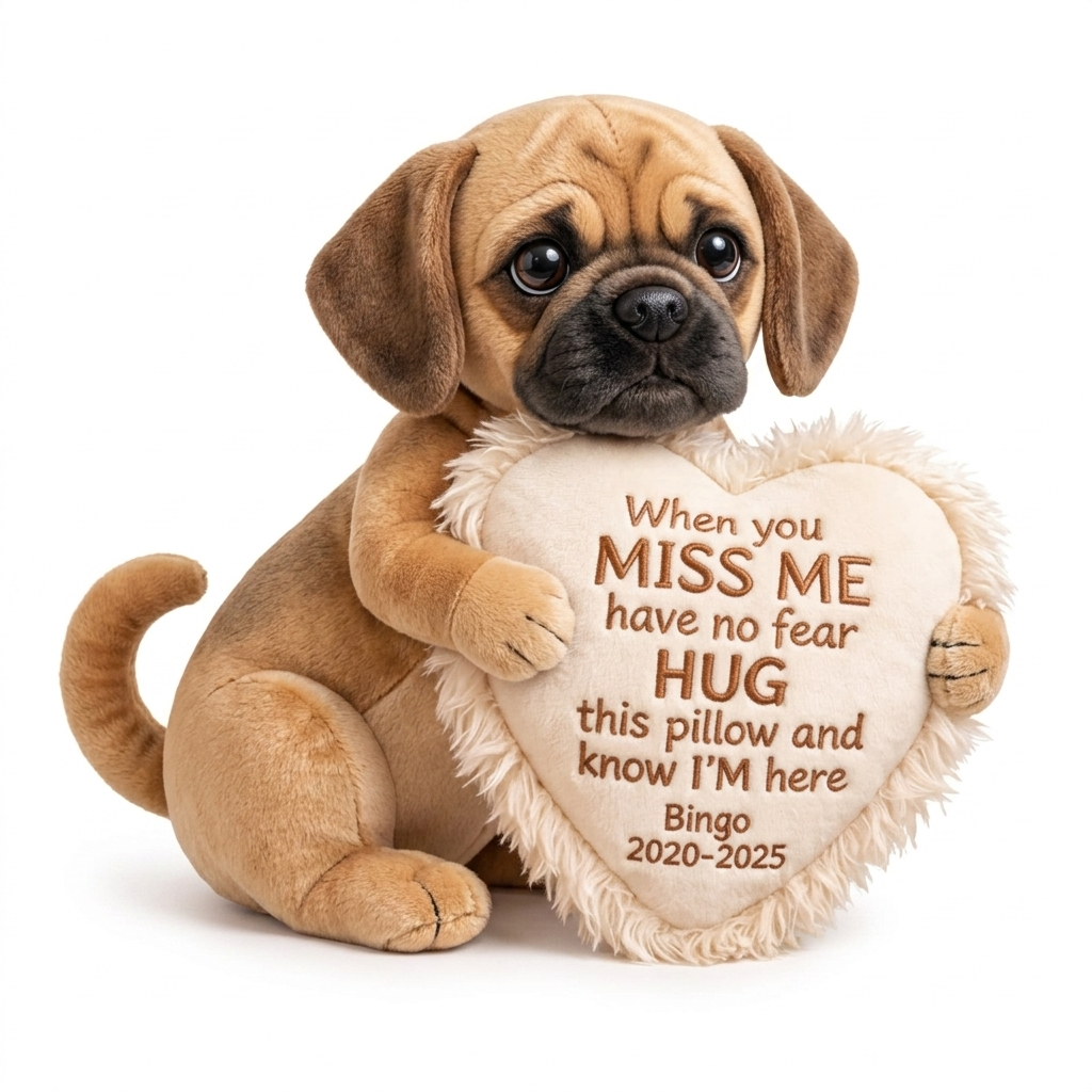 Custom Photo Memorial Pillow, Personalized Sympathy Keepsake, Remembrance Cushion, Bereavement Hug Gift