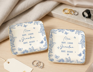 Personalized New Grandma Ring Dish, First Time Grandmother Gift, Pregnancy Announcement to Grandparents, Grandma-to-be Gifts, Gift for Mom