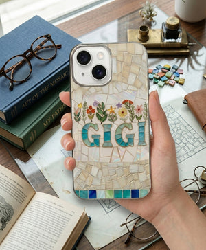 Stained Glass Effect Style NANA Phonecase, Gift For Mothers Day, Birthday, New Nana Grandma Gigi Present, Nana Reveal Gift