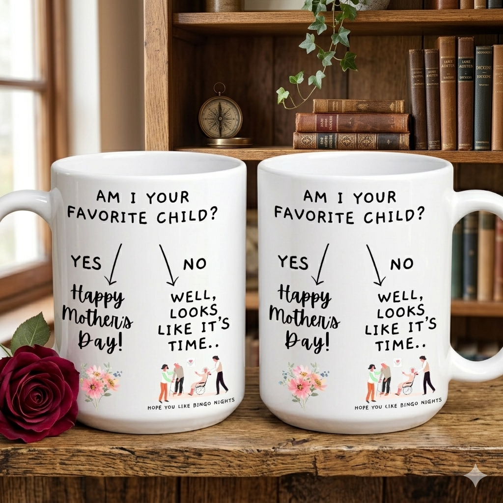 Am I Your Favorite Child - Funny White Mug For Mother's Day
