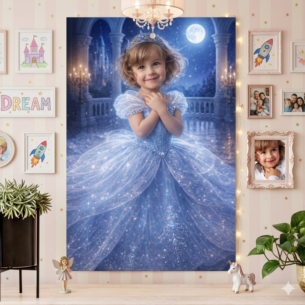Personalized Princess Portrait Custom Fairy Tale Girl Poster Canvas Gemini_Generated_Image_h27xdqh27xdqh27x.png