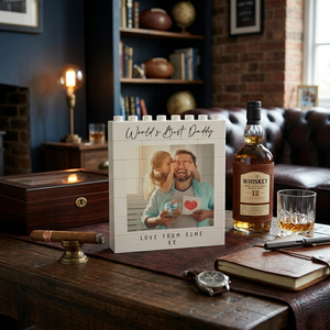 Personalised Father's Day Building Block Photo Gift | Daddy Gift | Dad Birthday | Unique Photo Present For Dad