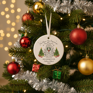 New Home Ornament, Housewarming Gift, Personalized First Home Ornament, Our First Christmas New House, New homeowner gift
