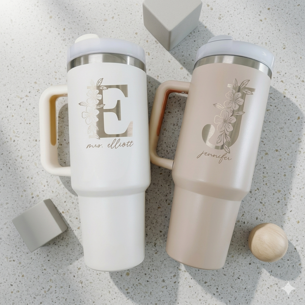 Personalized Tumbler with handle and straw, Bachelorette Party Cups, Bridesmaid Tumblers, Bridal Party Proposal Gift