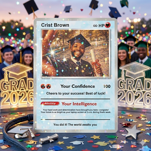 Cheers to your well-deserved success - Personalized Poke Card For Graduate On Graduations