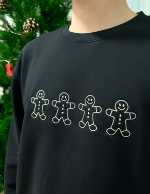 Gingerbread men Embroidered Sweatshirt | Christmas Crewneck | Holiday Gifts | Cozy Lounge Wear | Lightweight Sweatshirt Gemini_Generated_Image_q62qzvq62qzvq62q.png