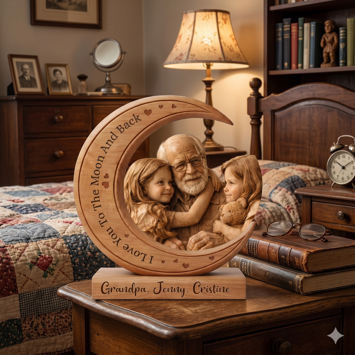 I Love You To The Moon and back - Wooden Plaque