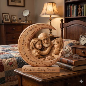 I Love You To The Moon and back - Wooden Plaque