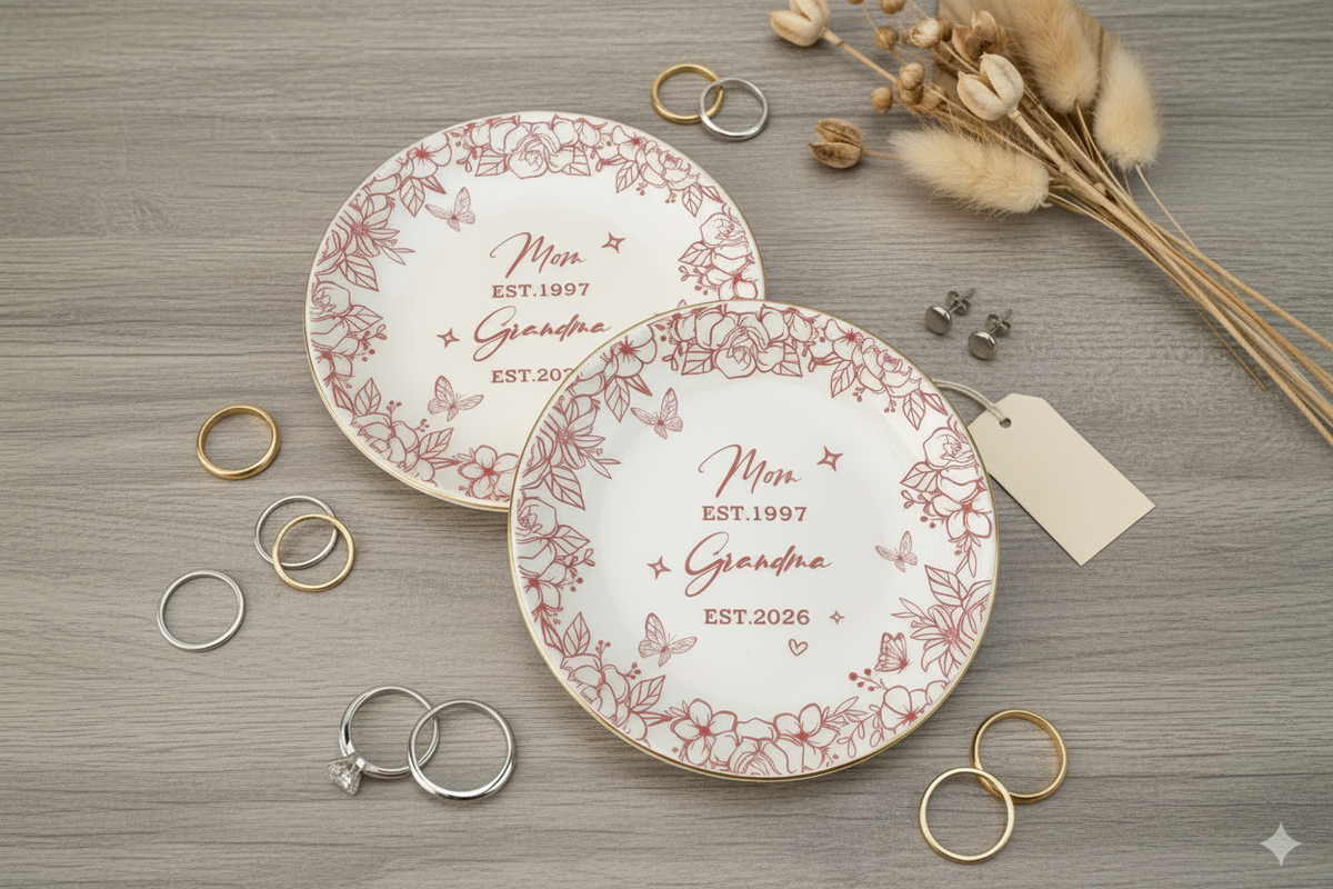 Custom Grandma to Be Ring Dish, First Time Grandma Jewelry Dish, Mothers Day Gift for Grandma, New Grandma Gifts,Grandma To Be Gifts