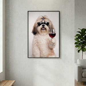 The Good Life - Personalized Poster Custom Pet Photo Canvas & Poster Print Funny Pet Portrait, Gift for Pet Lovers