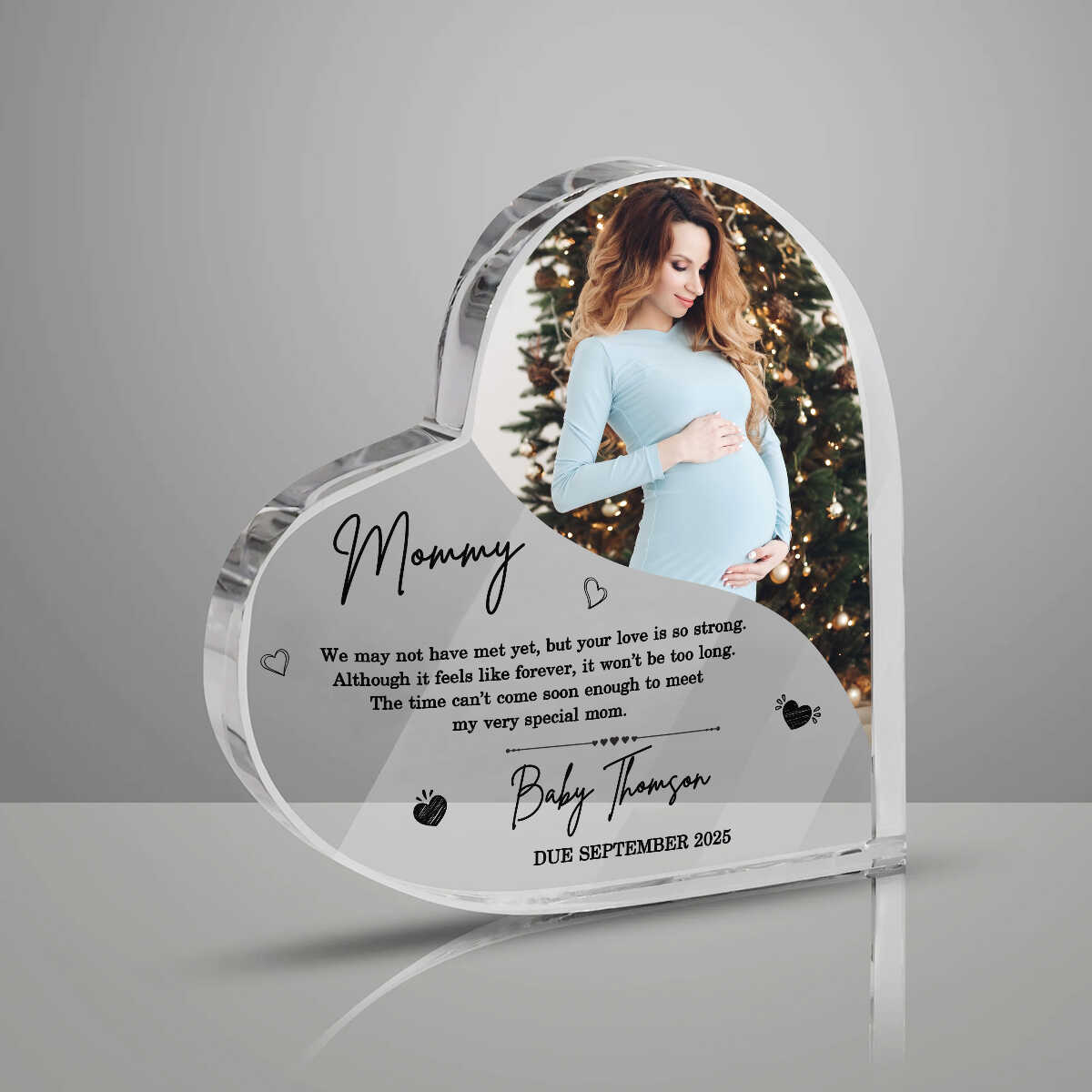 Gifts for Expecting Moms, Pregnant Mother s Day Gift Baby, Dear Mommy Mothers Day Acrylic, Personalized First Mother s Day Gift