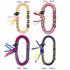 Custom 2026 Graduation Lei with Name & Grad Cap, Personalized Ribbon Lei for Senior Night, Unique Handmade Graduation Gift for Class of 2026