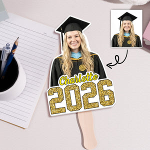Graduation Custom Face And Name - Personalized Graduation Fan
