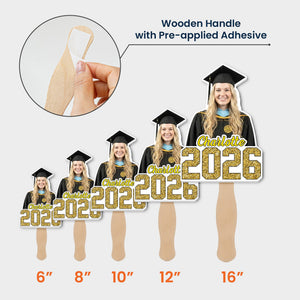 Graduation Custom Face And Name - Personalized Graduation Fan