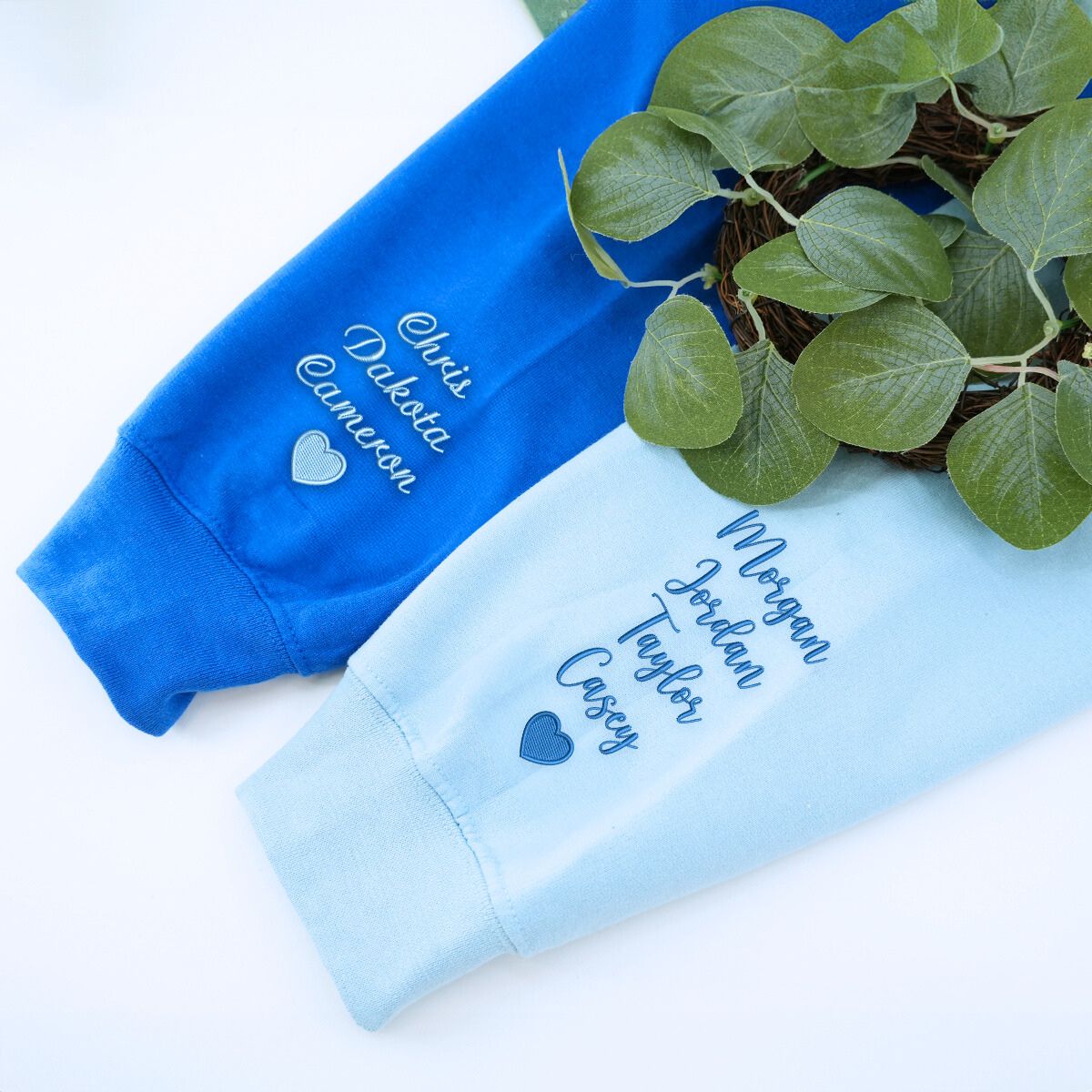 Girl Mama Sweatshirt or Hoodie with Kid Names on Sleeve - Embroidered Gift for Girl Mama