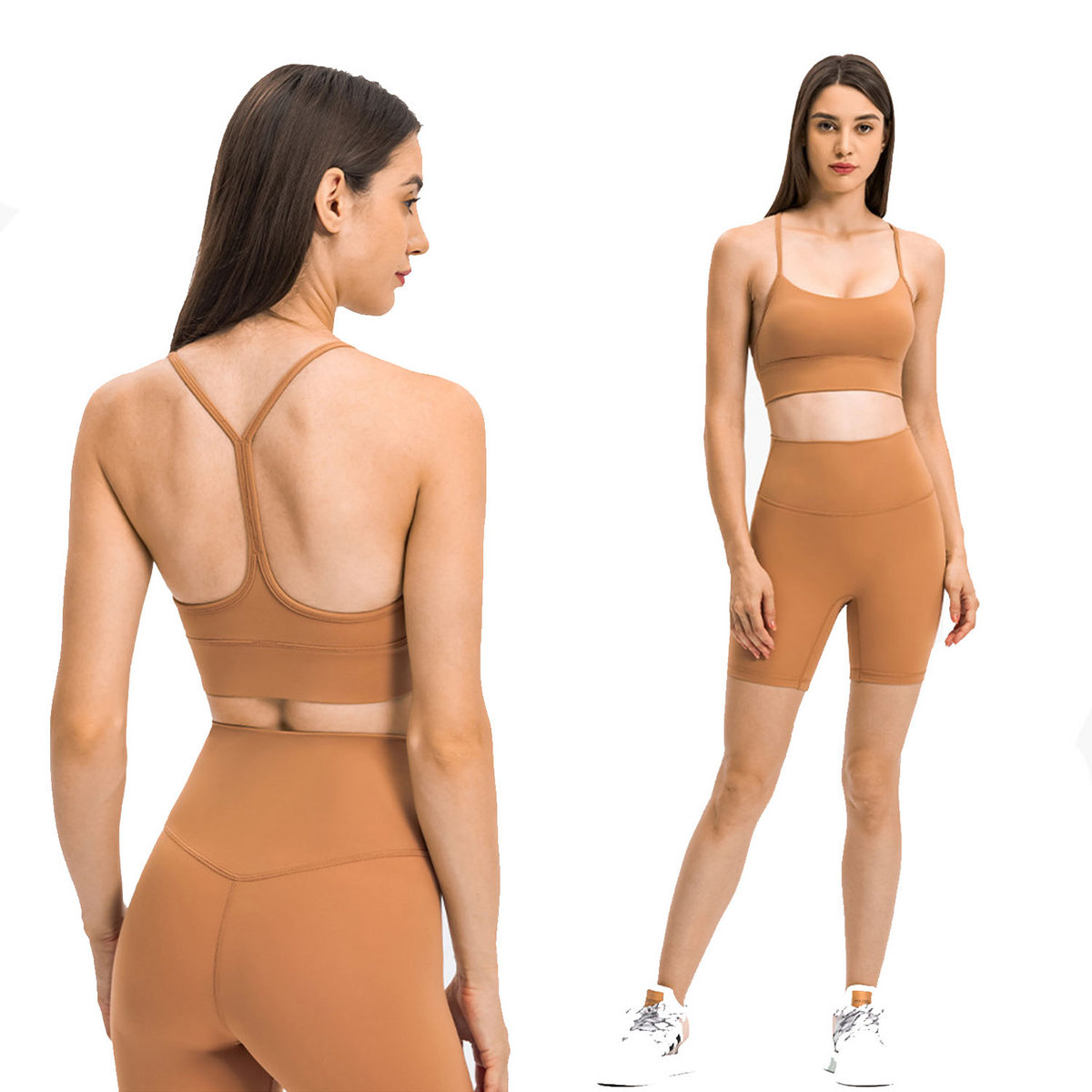 Hot Align Classical Y-shape Back With Breast Pad Shockproof Performance Yoga Running Sports Bra