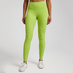 V-Back Seam Gym Yoga Biker Shorts High Waist Breathable Peach Hip Activewear Gym Leggings for Women