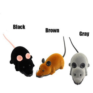 Mini Funny RC Simulation Wireless Remote Control RC Electronic Rat Mouse Mice Toy Tricky Plastic Flocking Halloween Xmas For Pet