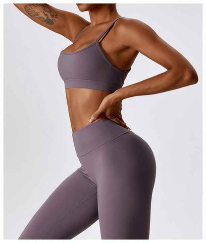 Camisole Yoga Bra Top Running Beautiful Back Crop Tops Fitness Sports Wear Women Cross Back Sports Bra