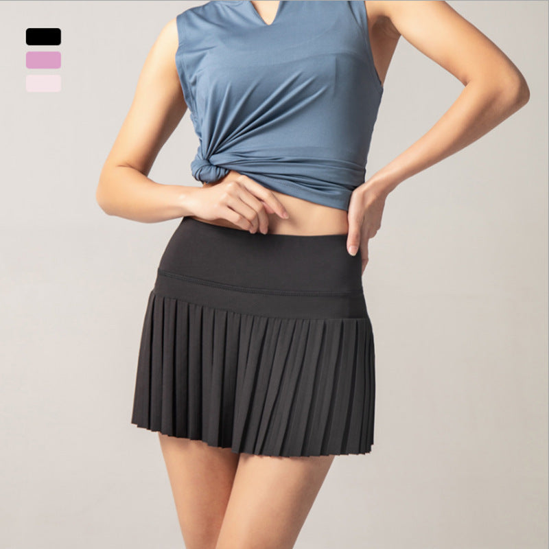 7-color Summer Women Skirt Basic Elastic Mini Pleated Quick Drying Sexy Golf Clothing Running Tennis Skirt XS 7-color Summer Women Skirt Basic Elastic Mini Pleated Quick Drying Sexy Golf Clothing Running Tennis Skirt XS