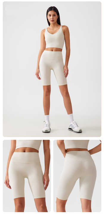 Solid Free Size High Elasticity Women's Fitness Breathable Yoga Shorts High Waist Gym Tights Butt Lift Yoga Biker Shorts