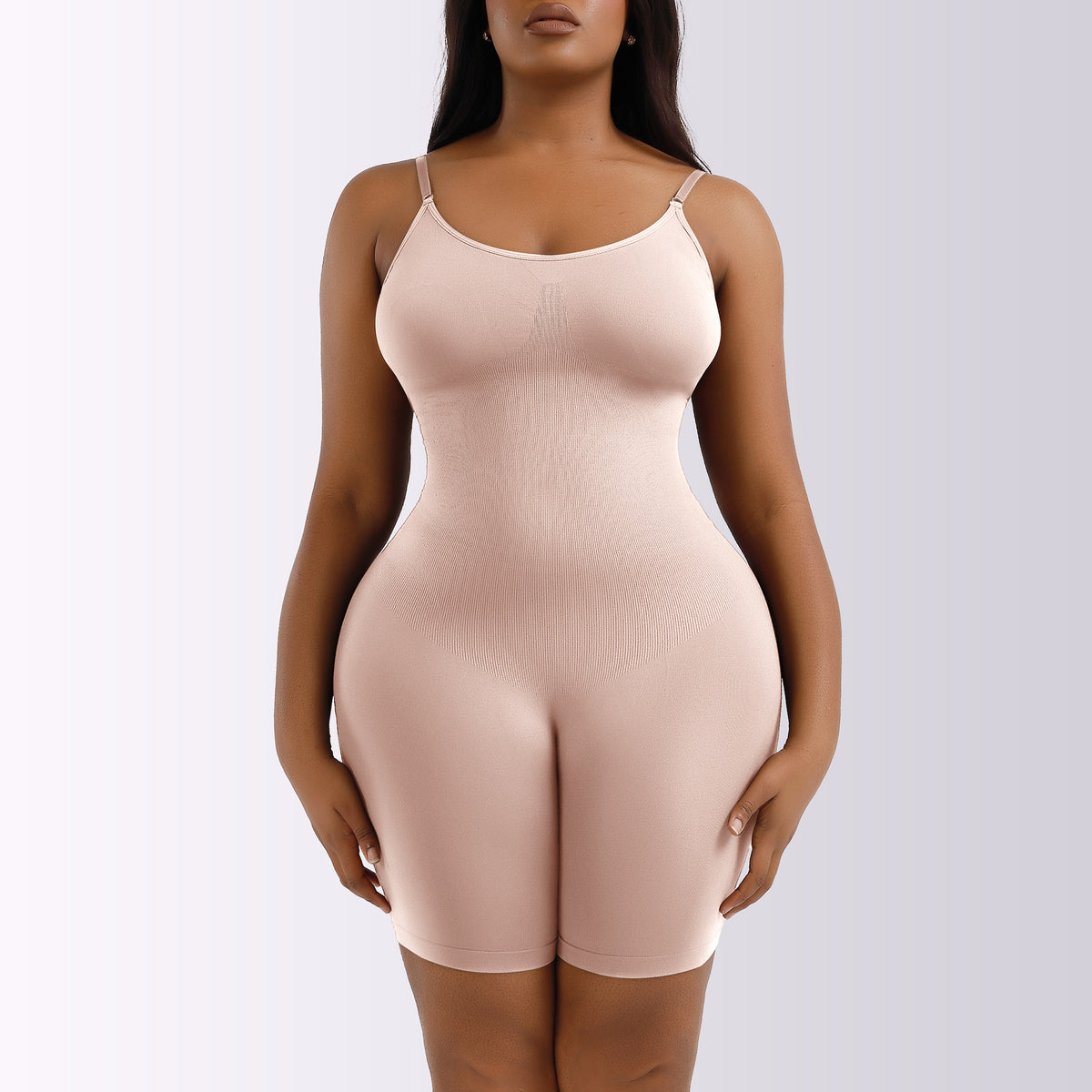 Plus Size Elasticity Knit High Waist Tummy Control Full Body Shaper Women Slimming Seamless Shapewear for Women