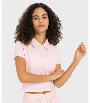 Cool Fabric Badminton Clothing Polo Shirt and 2-In-1 Mini Skirt Golf Tennis Sports Suit Set Outdoor Fitness Clothes Yoga Outfit