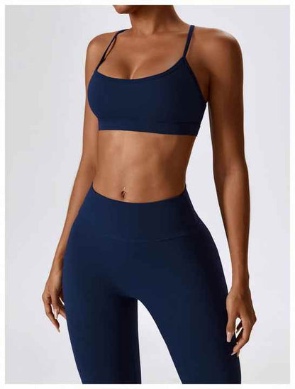 Camisole Yoga Bra Top Running Beautiful Back Crop Tops Fitness Sports Wear Women Cross Back Sports Bra