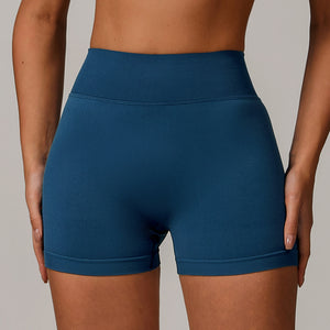 Heather Color Fitness Workout Yoga Gym Booty Seamless Scrunch Butt Lifting Sport Compression Women Biker Shorts