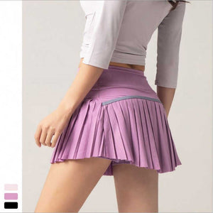 7-color Summer Women Skirt Basic Elastic Mini Pleated Quick Drying Sexy Golf Clothing Running Tennis Skirt