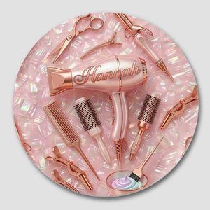 A Stylish Hair Therapist, Personalized Coaster, Gift For Hair Stylist