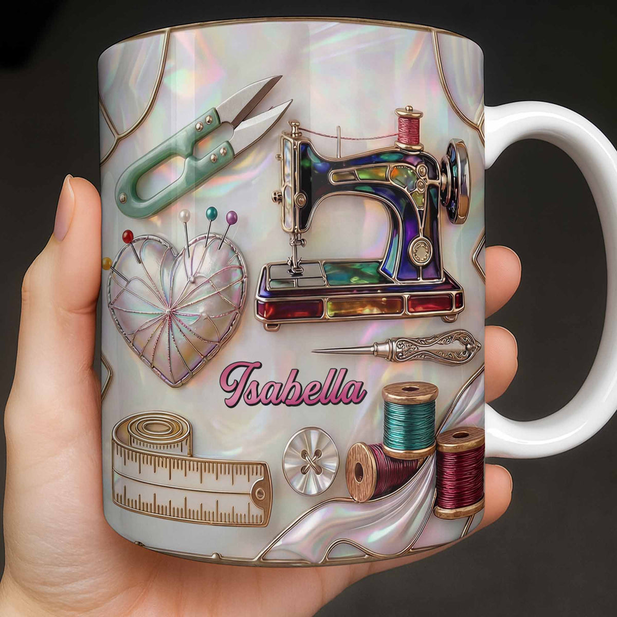 Handicraft Is Where The Heart Is, Coffee Mug, Gift For Sewing Lovers