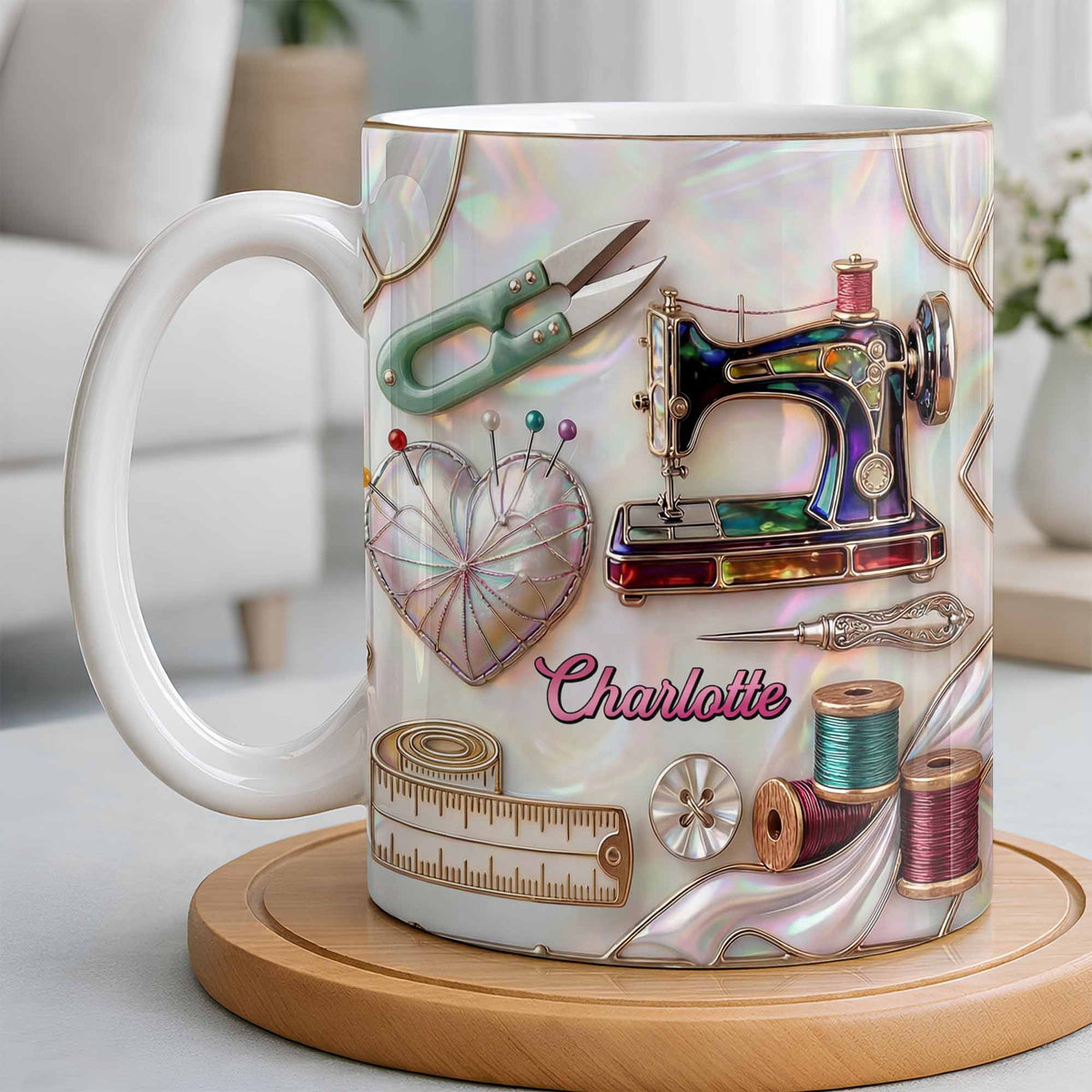 Handicraft Is Where The Heart Is, Coffee Mug, Gift For Sewing Lovers