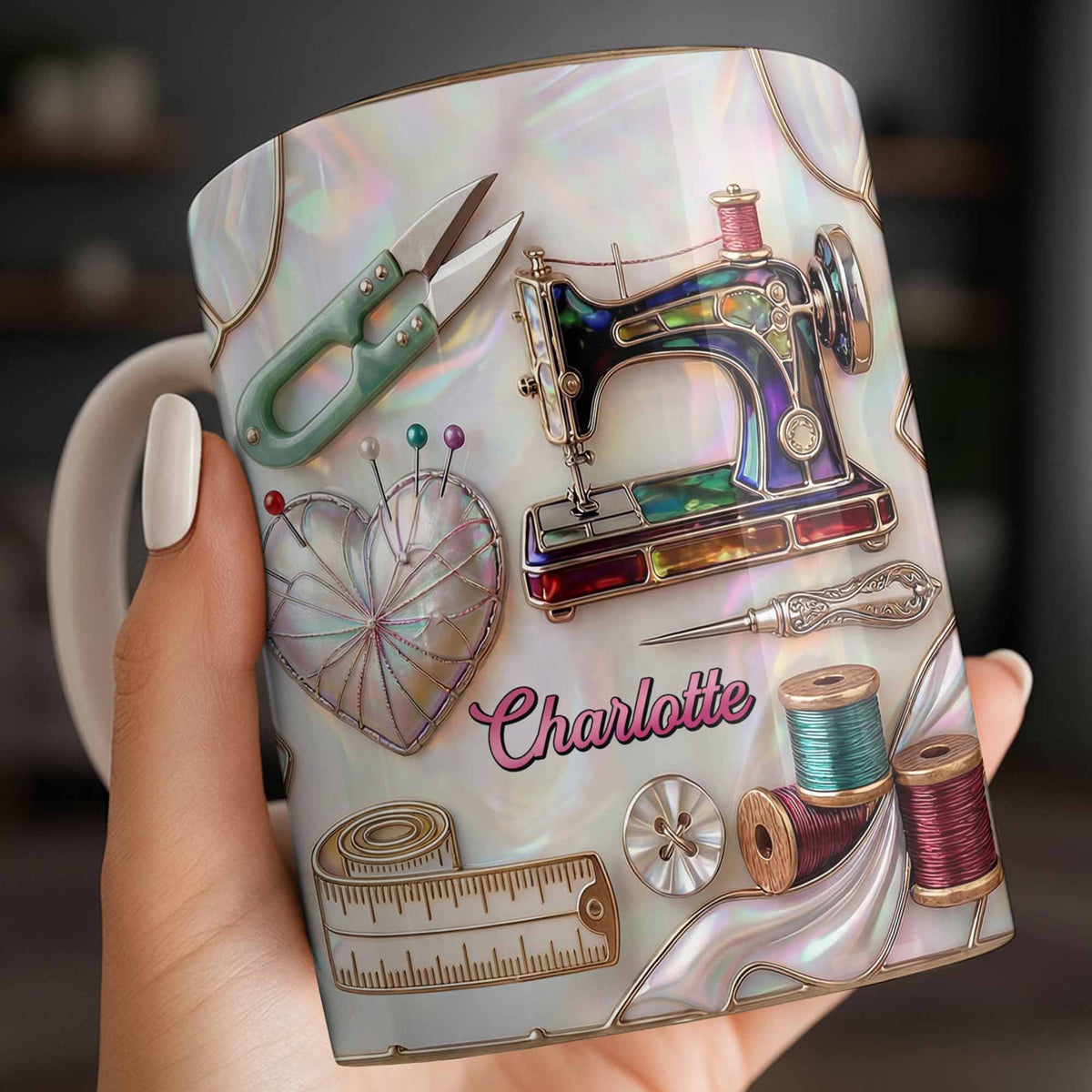 Handicraft Is Where The Heart Is, Coffee Mug, Gift For Sewing Lovers