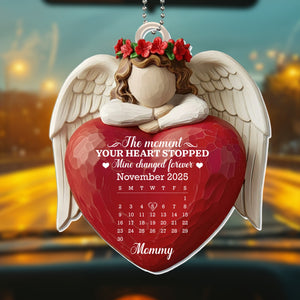 The Moment Your Heart Stopped, Angel Heart Design, Acrylic Ornament, Gift For Moms and Families