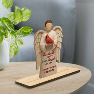 Cardinals Appear When Angels Are Near, Wood Plaque, Gift For Family and Spirituality Enthusiasts