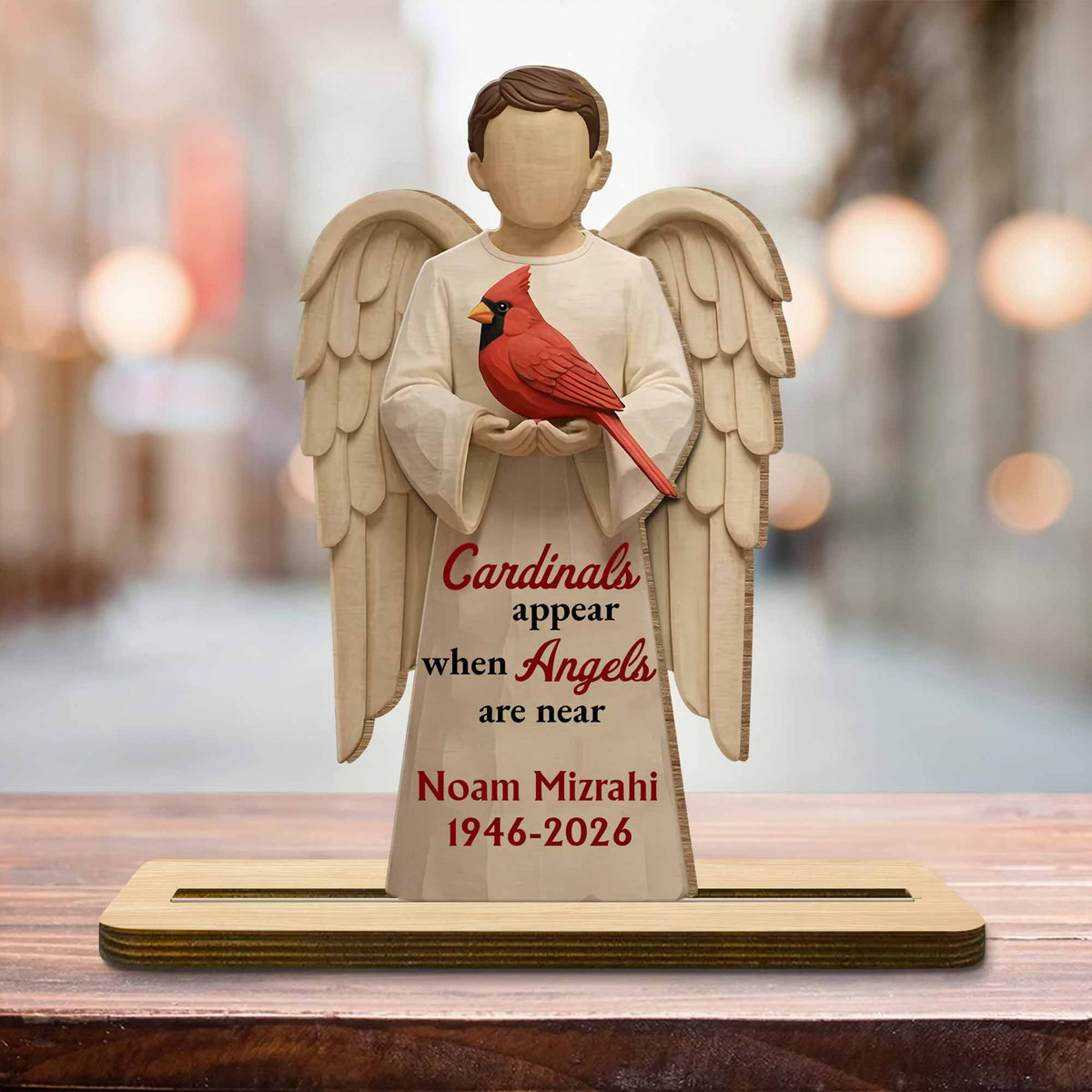 Cardinals Appear When Angels Are Near, Wood Plaque, Gift For Family and Spirituality Enthusiasts