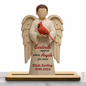 Cardinals Appear When Angels Are Near, Wood Plaque, Gift For Family and Spirituality Enthusiasts