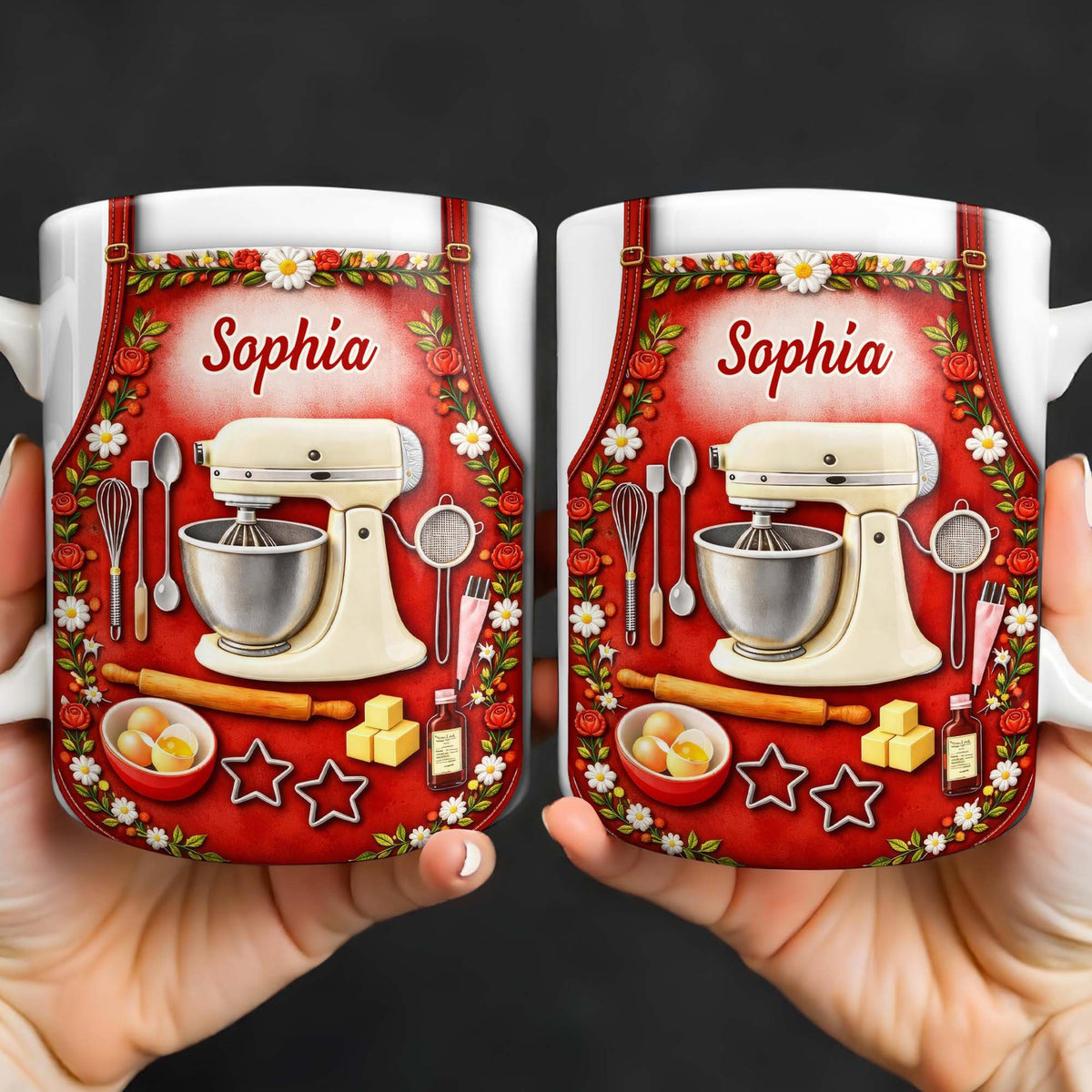 Bake The World A Better Place Kitchen Delights, Coffee Mug, Gift For Moms and Bakers