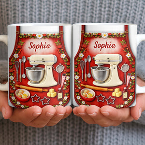 Bake The World A Better Place Kitchen Delights, Coffee Mug, Gift For Moms and Bakers