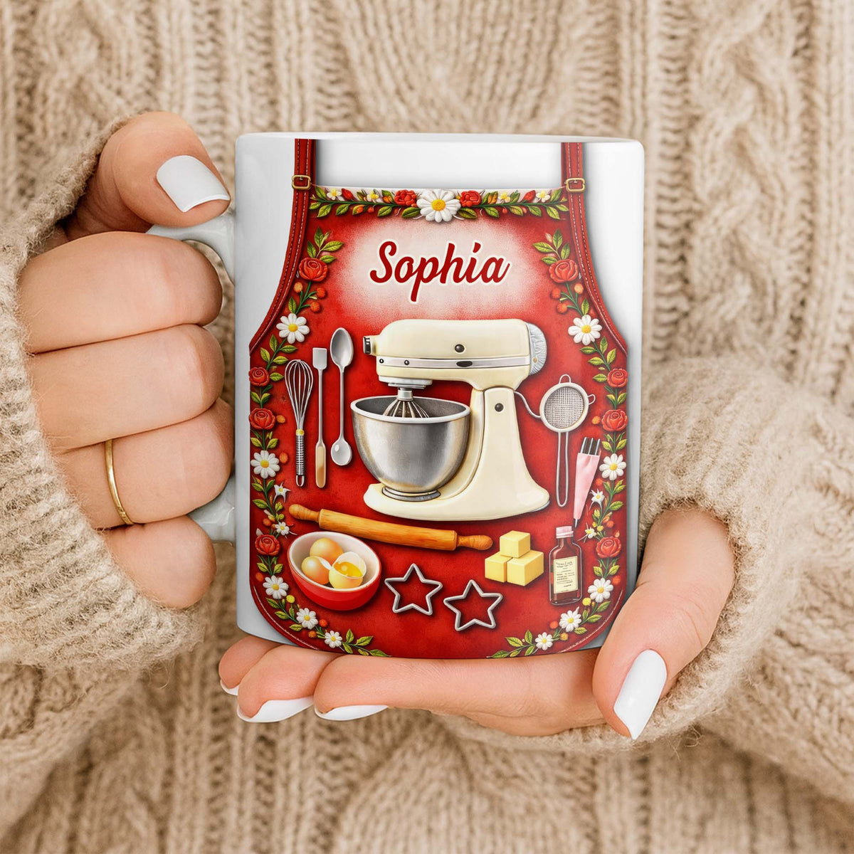 Bake The World A Better Place Kitchen Delights, Coffee Mug, Gift For Moms and Bakers