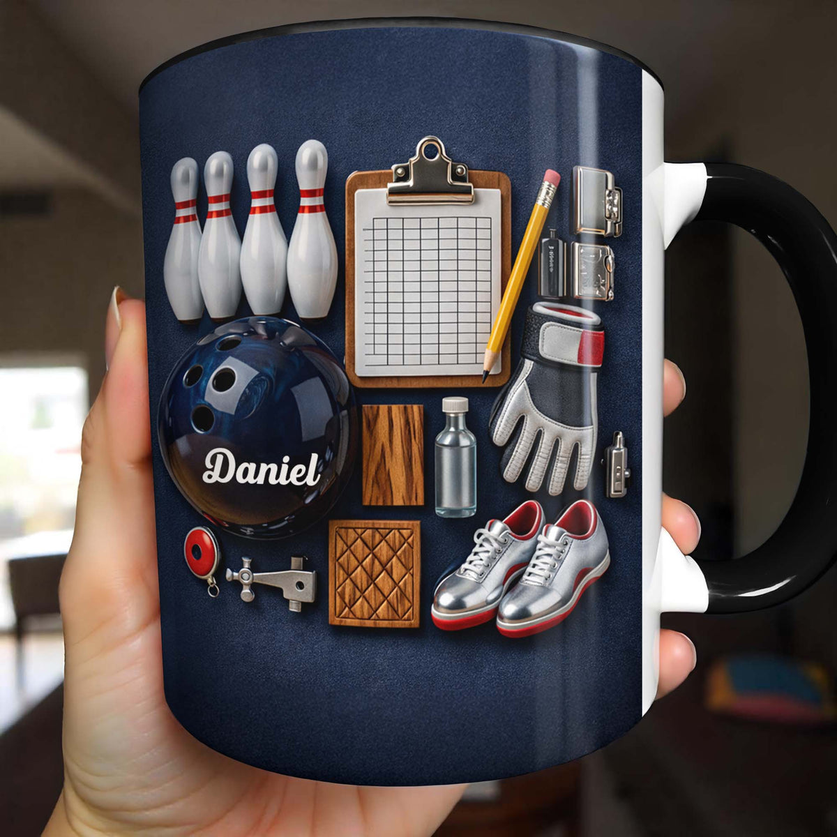 Customizable Hobby Essentials For Sports Enthusiasts,Accent Mug,Gift For Hobbyists And Sport Lovers