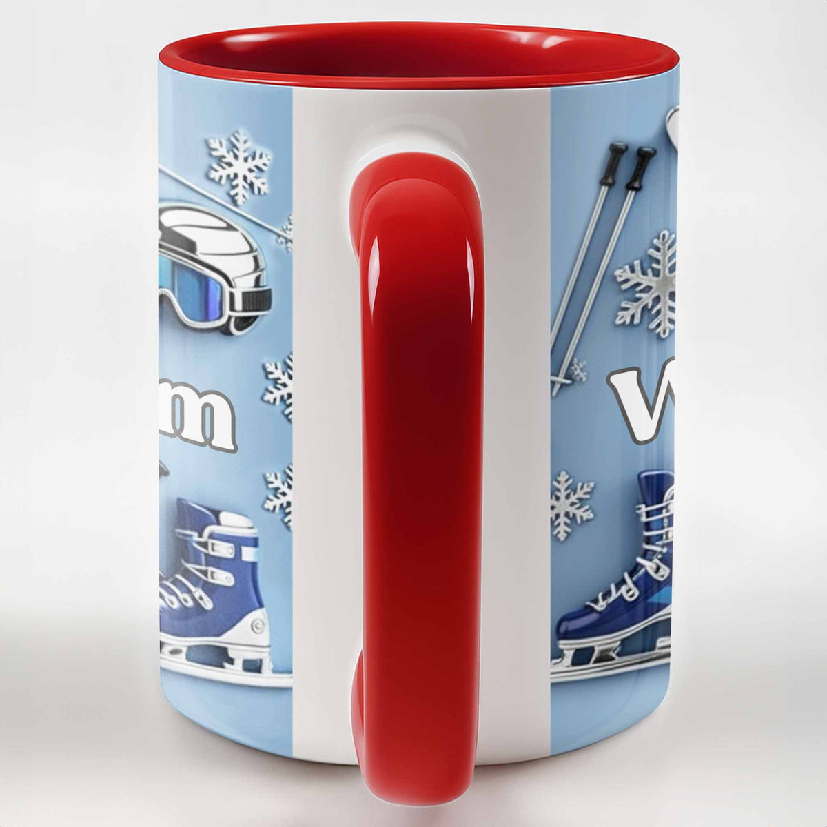 Capture the Thrill of Winter Sports and Chilly Adventures,Personalized Mug,Gift for Skiers and Snowboarders