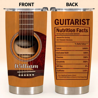 To My Incredible Musician, Let Your Music Soar, Guitar Design, Custom Tumbler, Gift For Musicians and Guitar Lovers