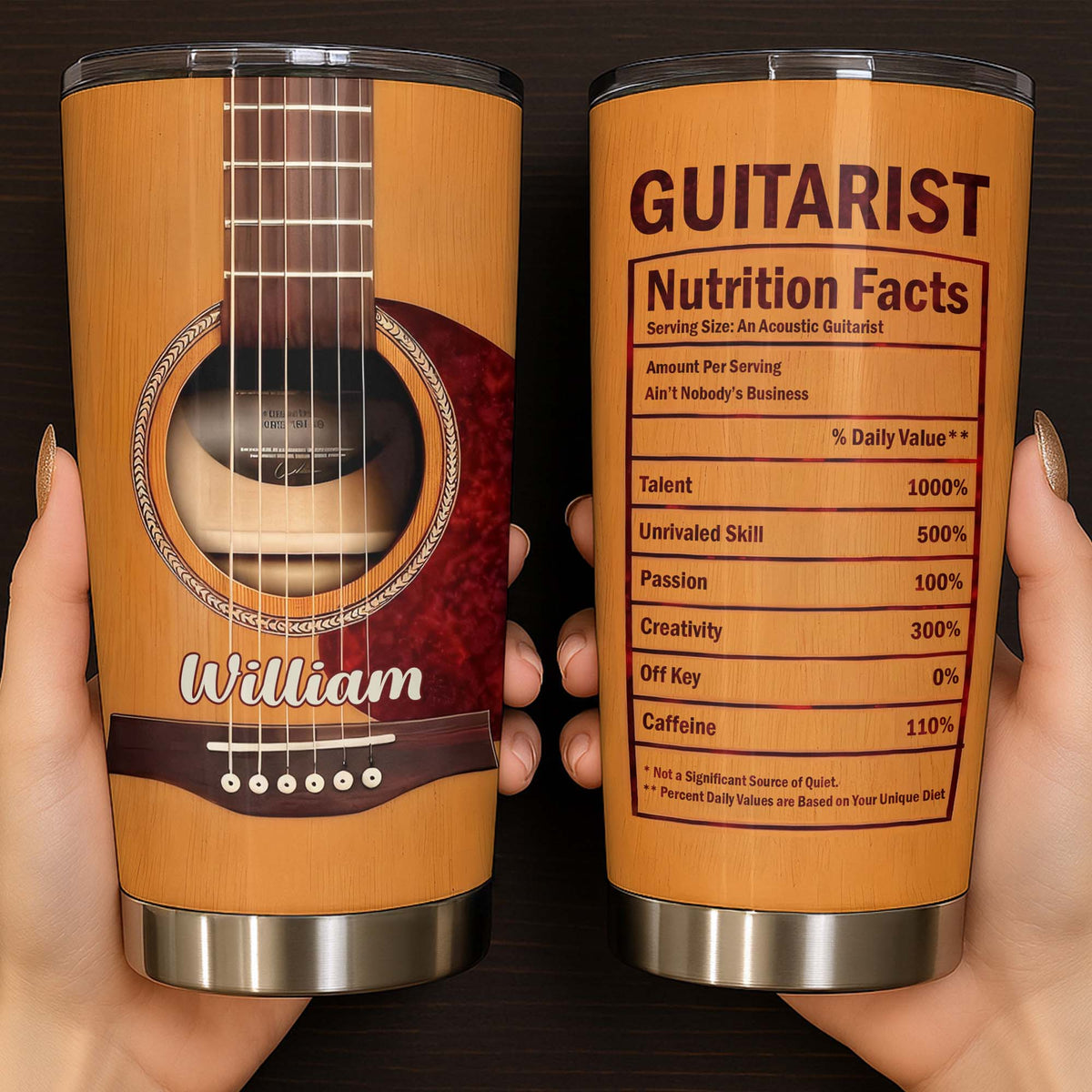 To My Incredible Musician, Let Your Music Soar, Guitar Design, Custom Tumbler, Gift For Musicians and Guitar Lovers