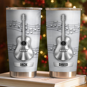 Music Is The Soundtrack, Tumbler, Gift For Musicians And Guitar Lovers