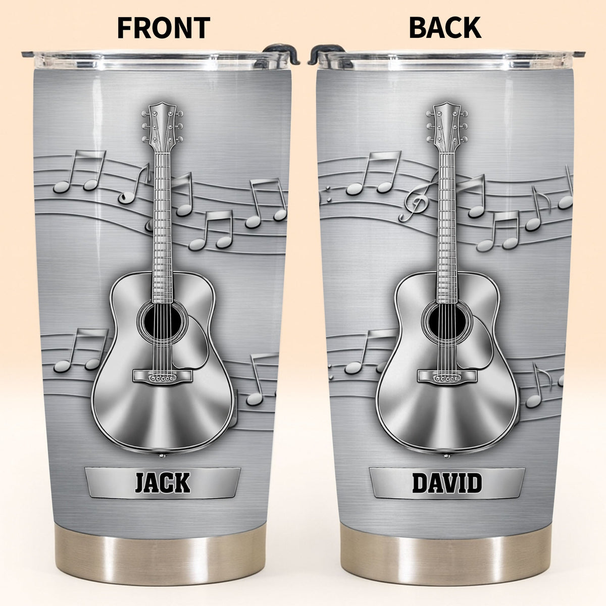 Music Is The Soundtrack, Tumbler, Gift For Musicians And Guitar Lovers